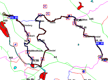 Tourenverlau der Westerwald-Tour